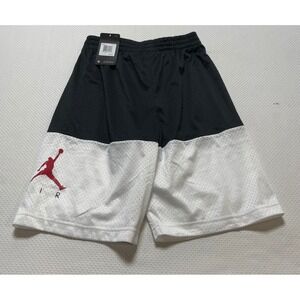 Jordan Mesh Basketball Shorts Athletic Black White Jumpman Logo‎ Boys L NWT